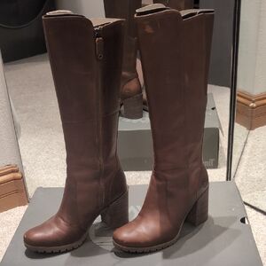 Timberland Dark Brown Heeled Boots